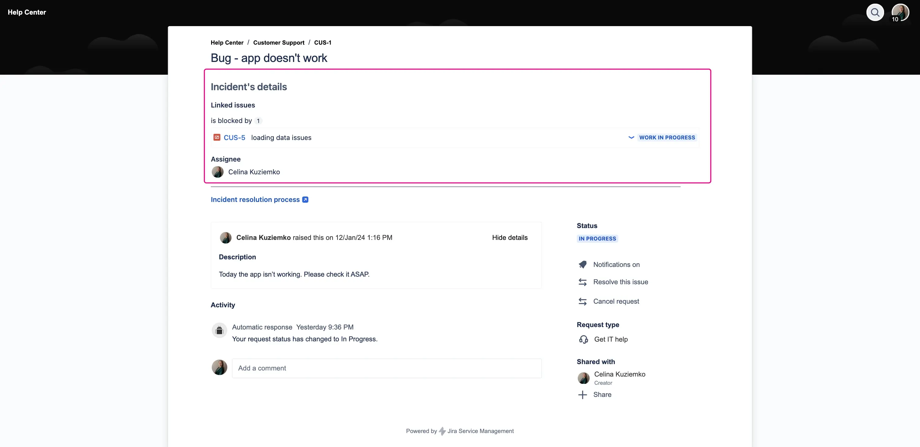serivce-desk-portal-extension