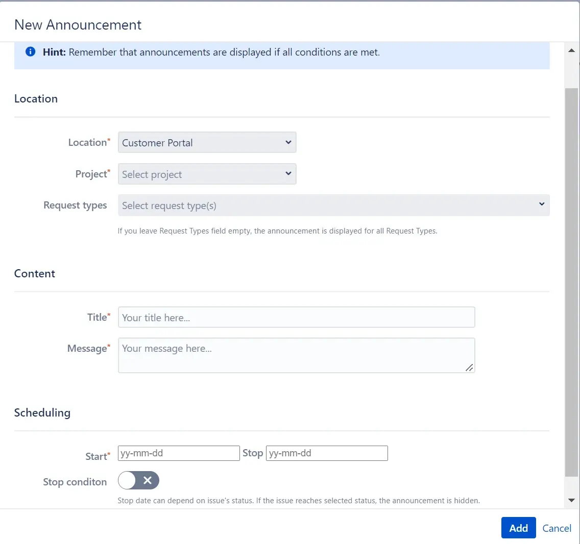 annoucement-banners-jira-service-management