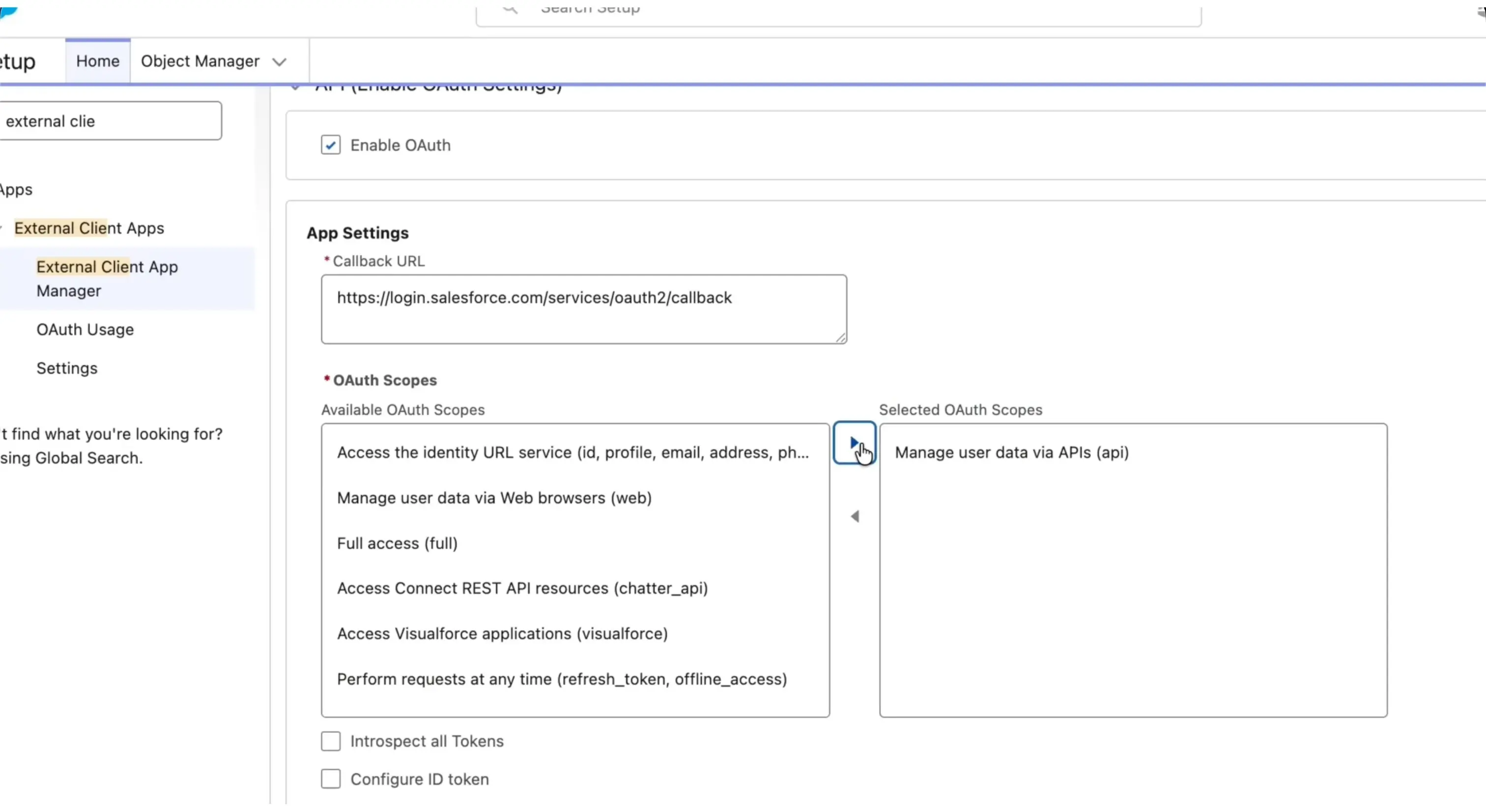 Enable Client Credentials Flow