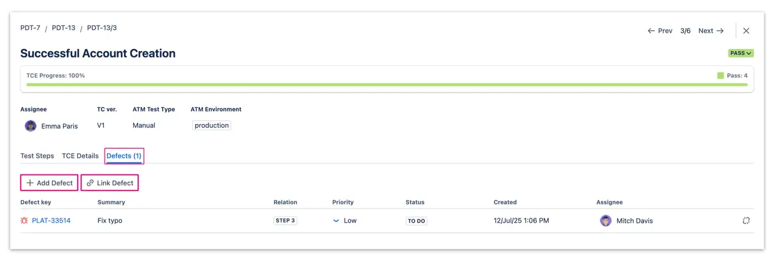 Streamlining Jira defect tracking by linking issues directly to specific test runs and requirements for better visibility and faster resolution.