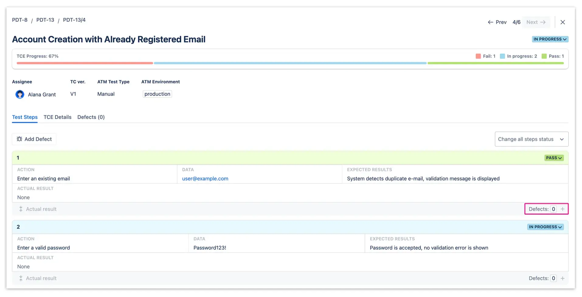 Generating a software test reporting summary based on data from defect tracking in Jira to monitor defect density and release readiness.