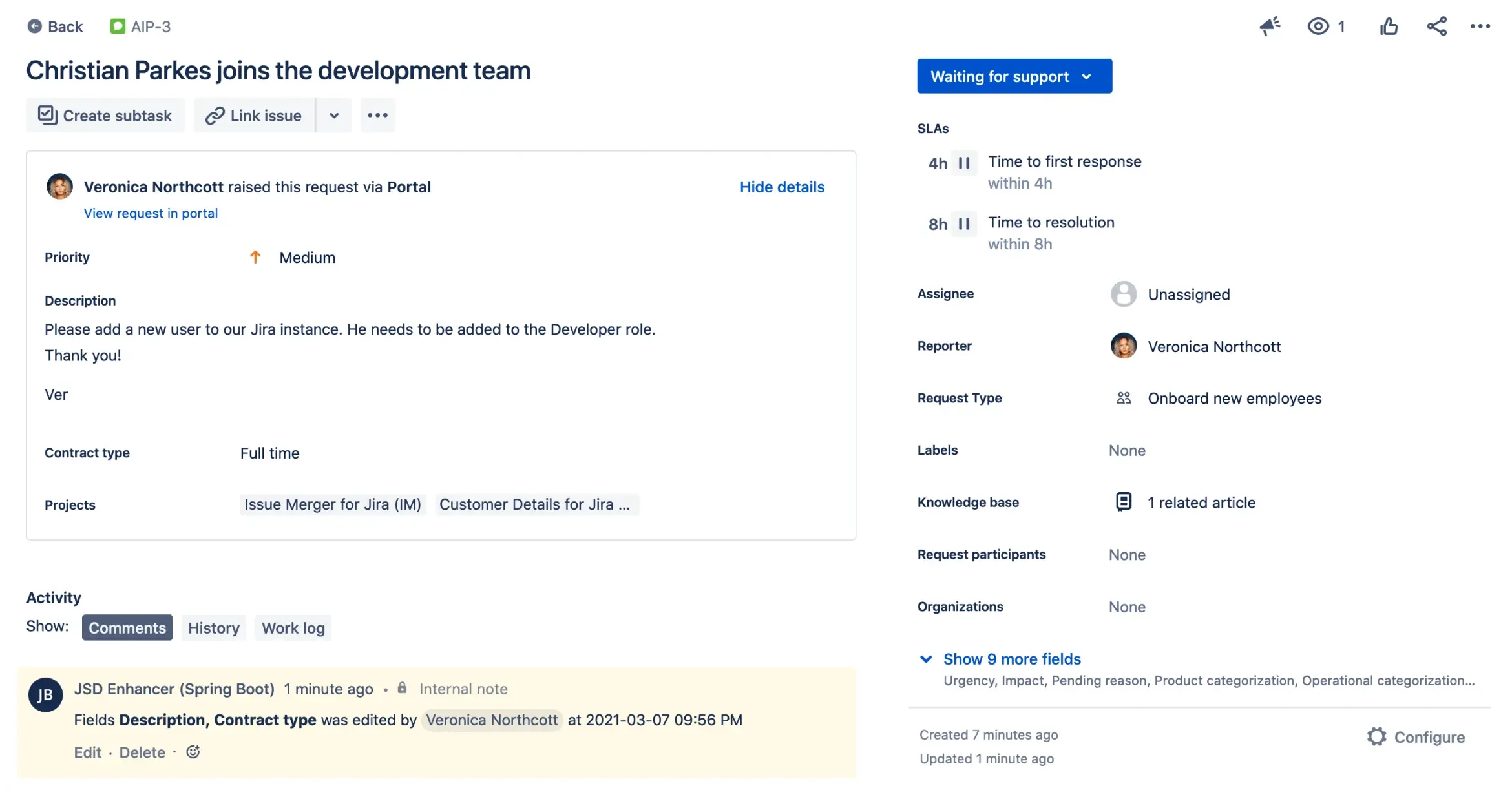 status-change-jira-customer-portal
