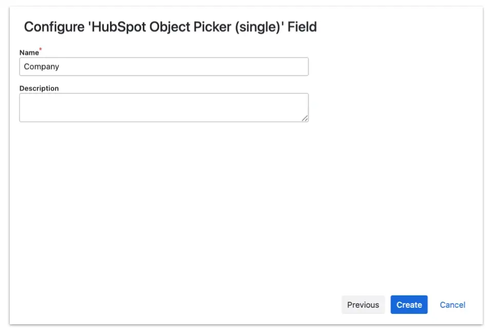 Creating a custom field screen - adding a name and description