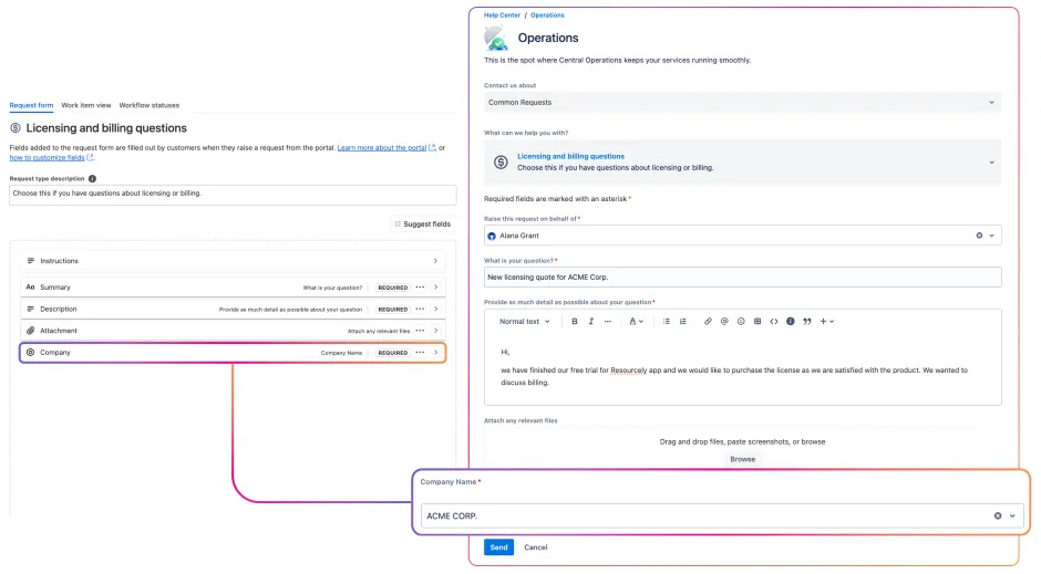 Be proactive: ask your customers ahead all of the necessary details and deliver personalized service with every ticket.
