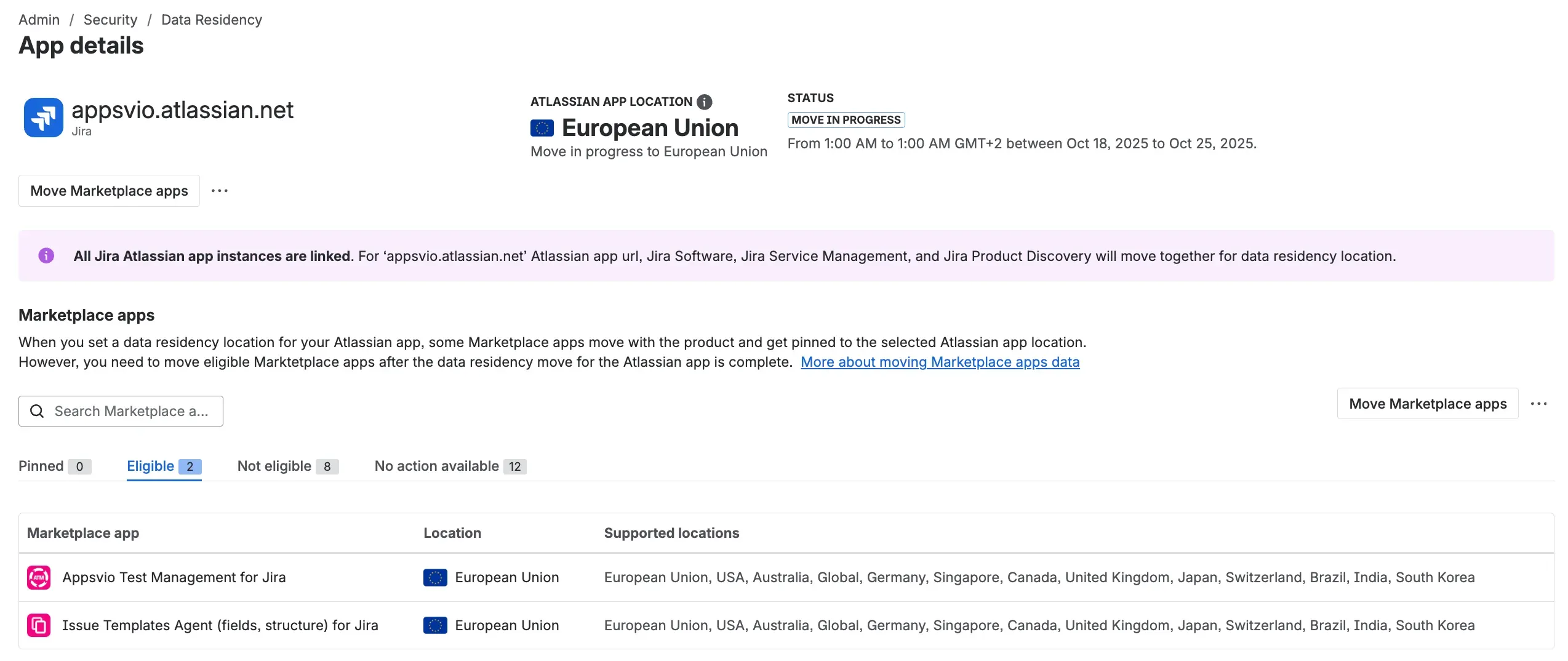 Enable data residency in Jira