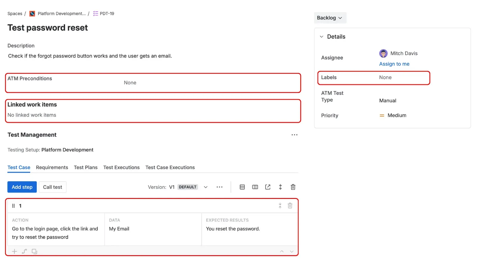 Bad Test Case Example