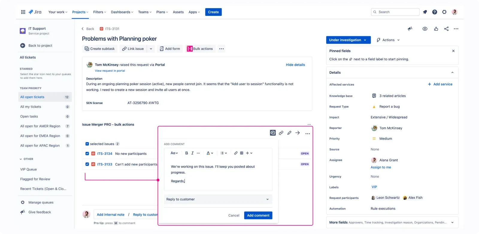 Bulk Actions