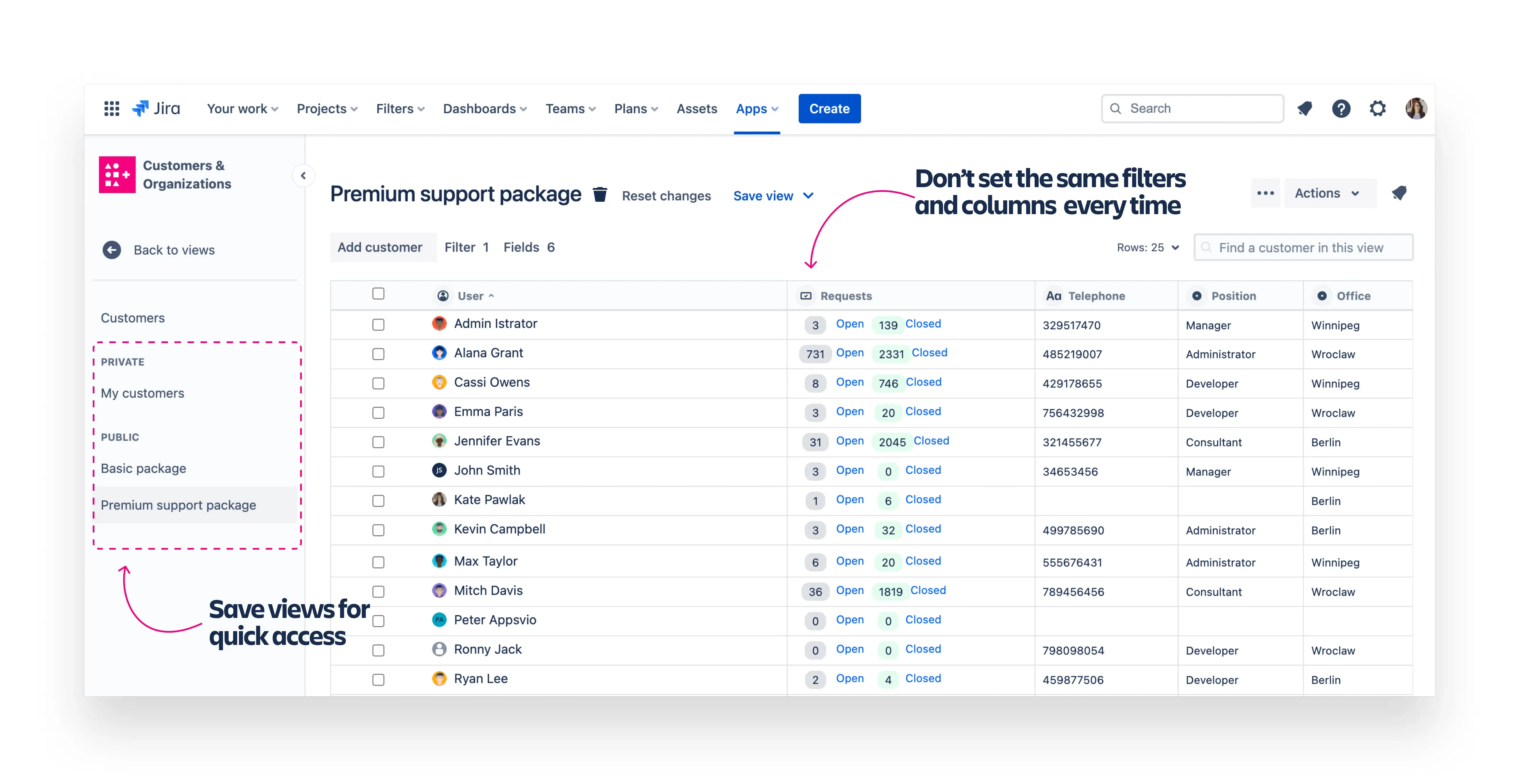 Assets and Filters in Perspective
