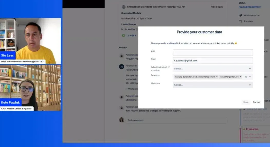 Additional information from Customer