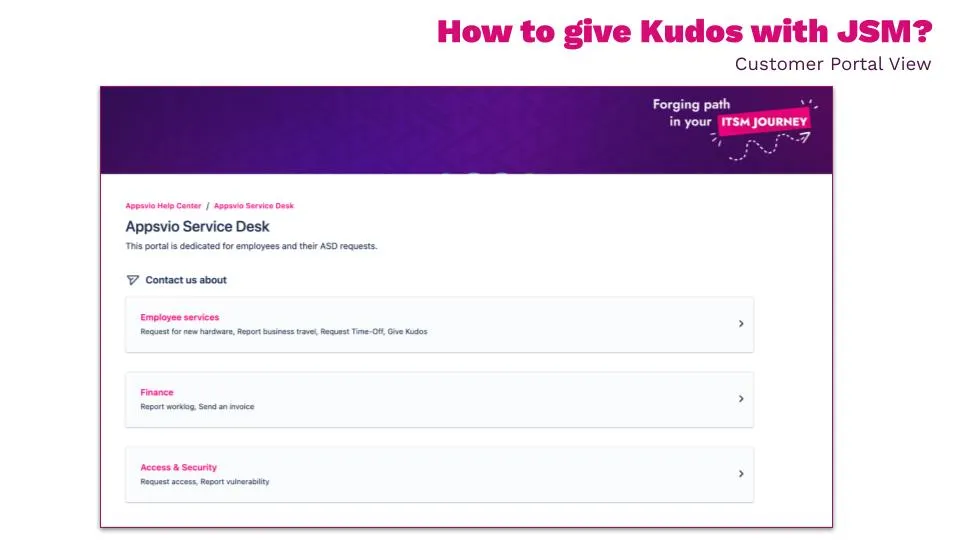 How to give kudos in JSM