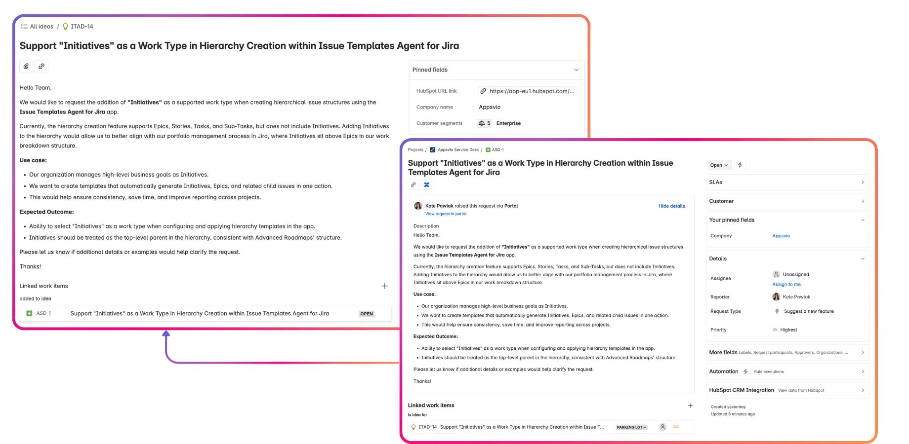 HubSpot data in Jira Product Discovery