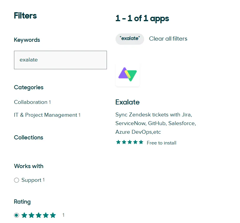 Install Exalate on Zendesk