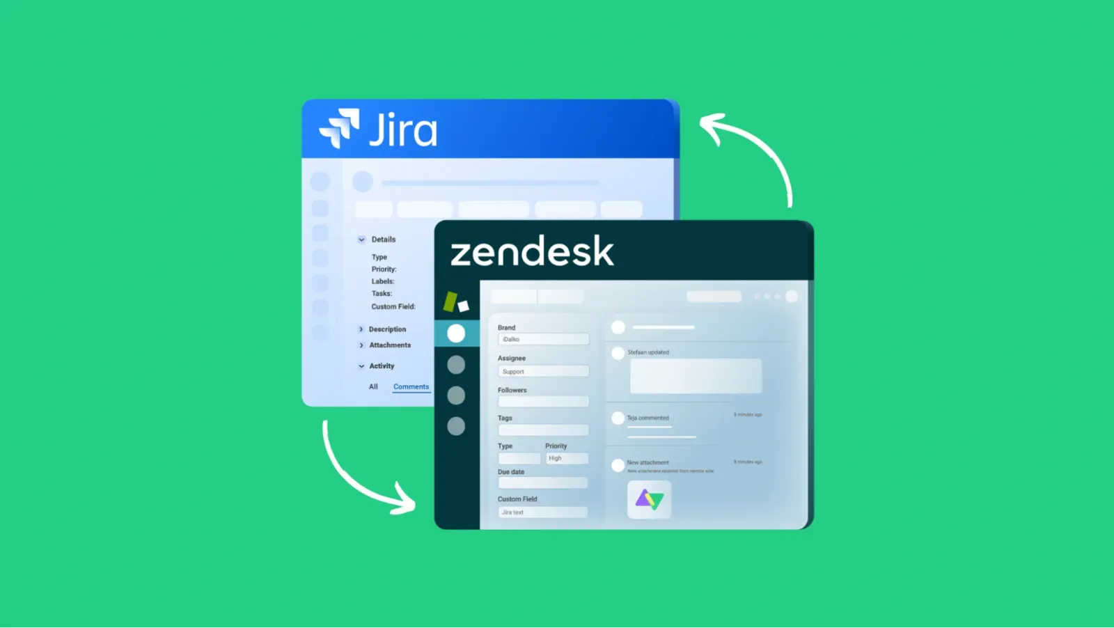 Cover for Integrate Jira and Zendesk in 6 Simple Steps