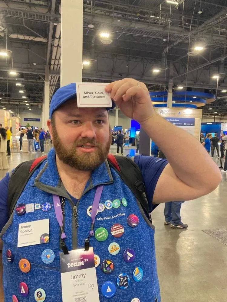 Jimmy playing Heads! up game