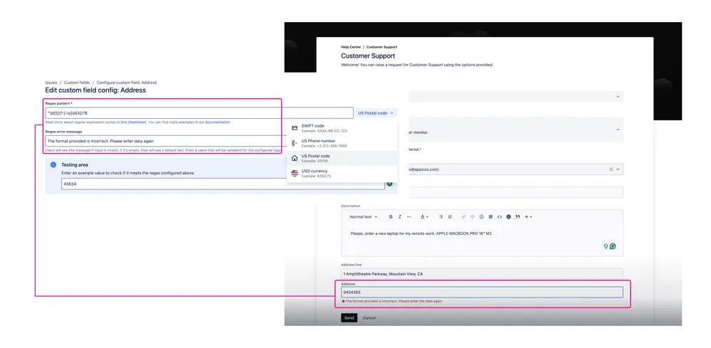 Regular Expression in Custom Fields Suite