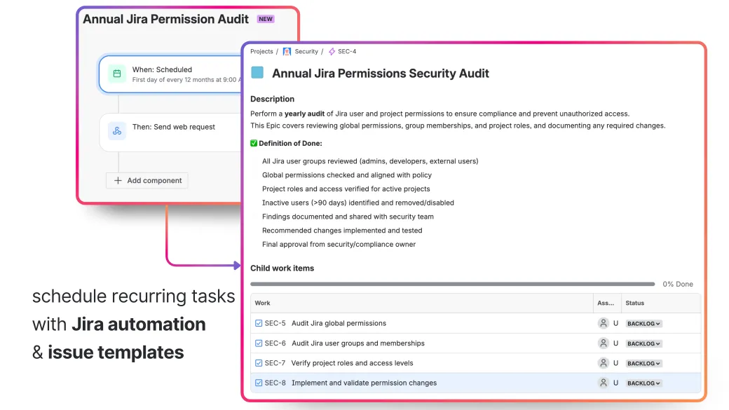 Templates-and-Jira-Automation