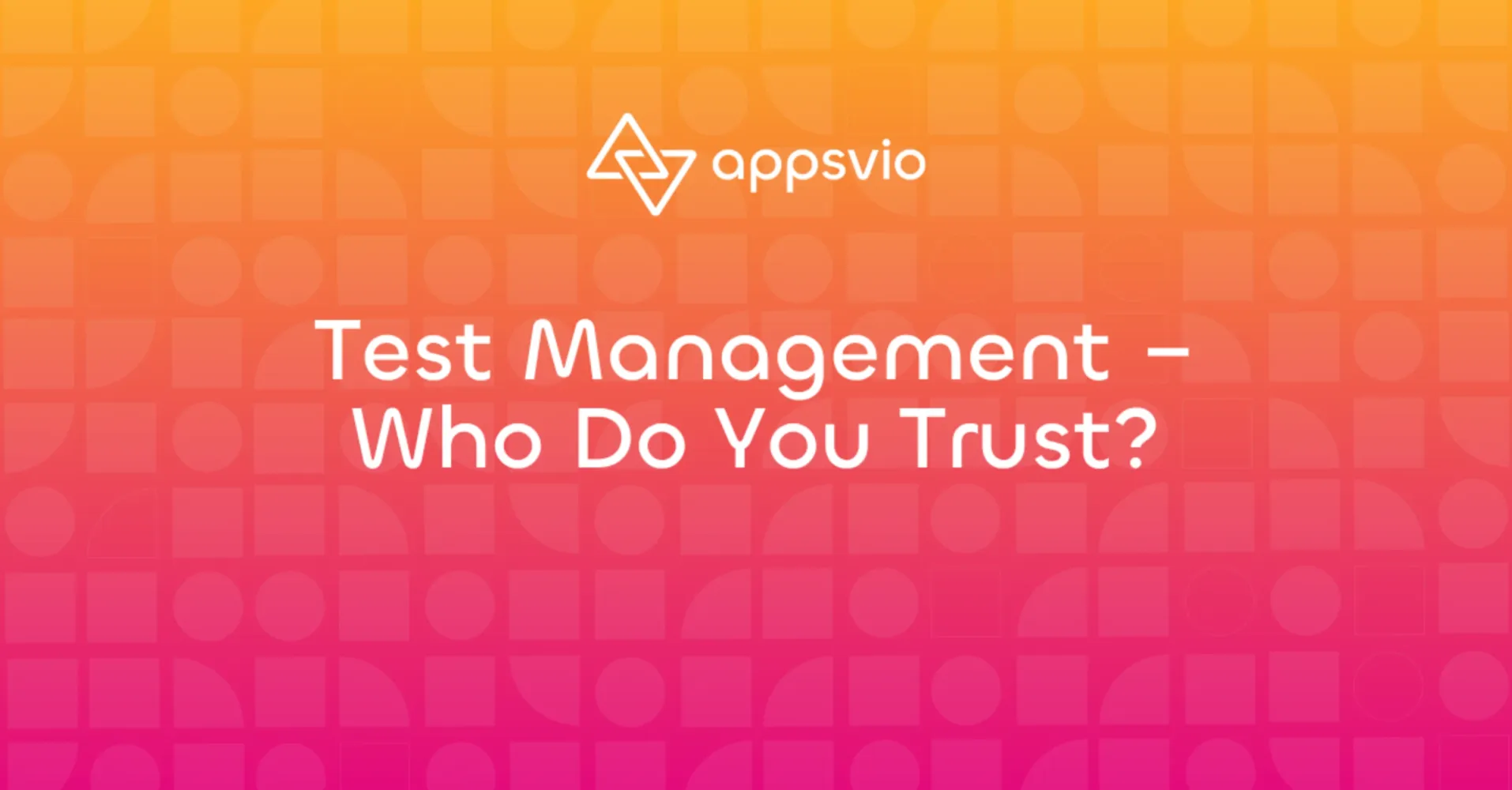Cover for Test Management – Who Do You Trust?