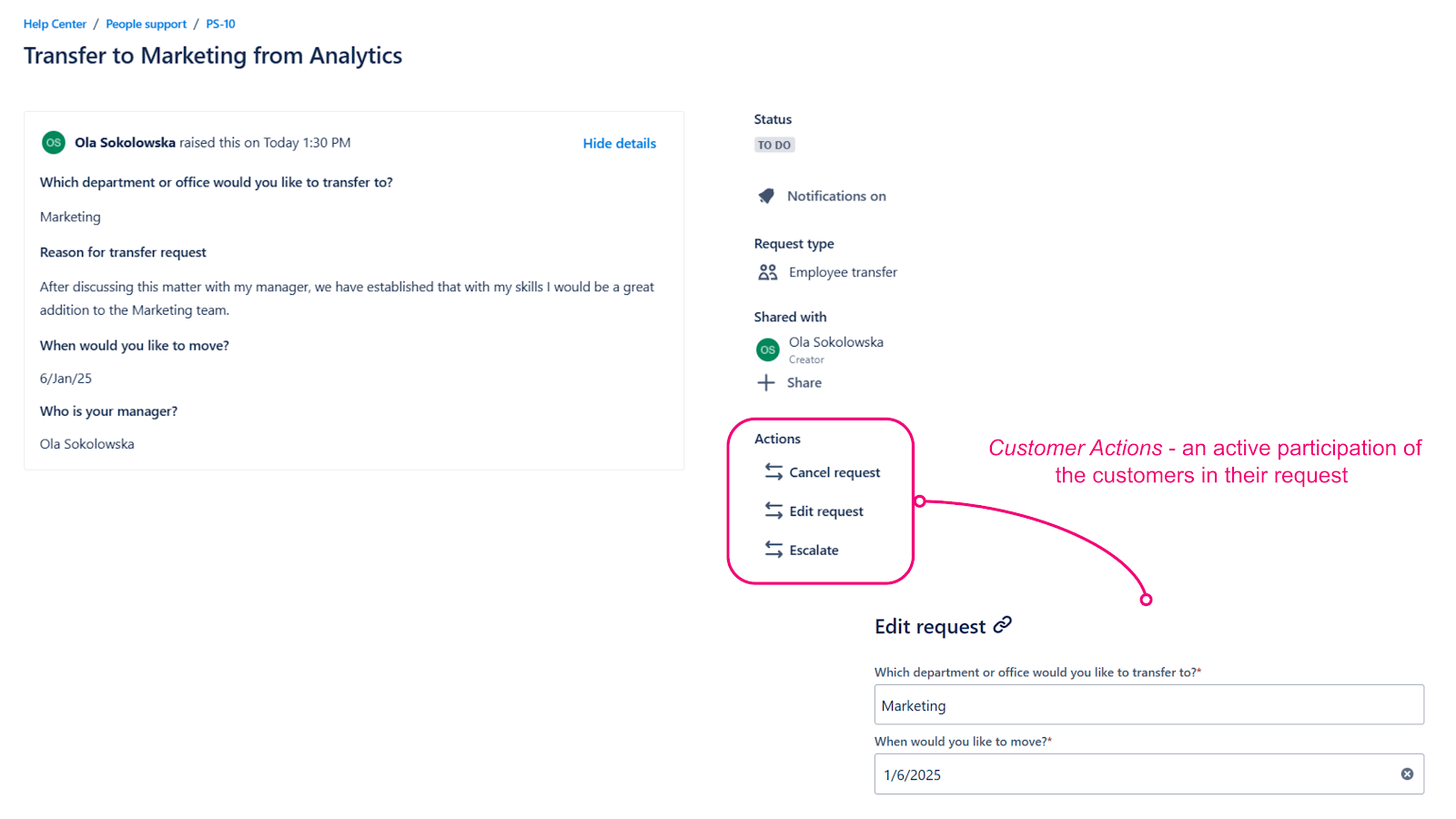 Everybody likes to be active once in a while - why not give your customers that possibility with 'Customer Actions' feature?